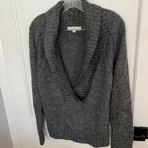 LOFT Gray Knit Sweater